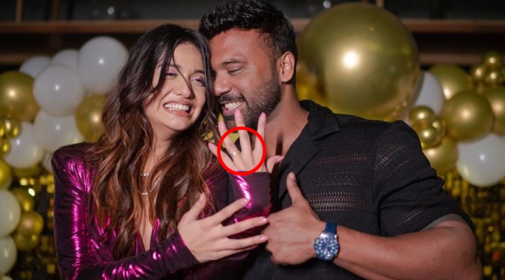 Divya Agarwal Engagement ring