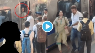 Indian Aunty gets Angry in Mumbai Ac Local in Rush Time Fights With Police Loco Pilot Shifts Her to Personal Cabin