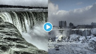 Video Huge Snow Storm Niagara Falls Turn Into Ice Viral Video Shocking Yet Beautiful Clip Goes Viral