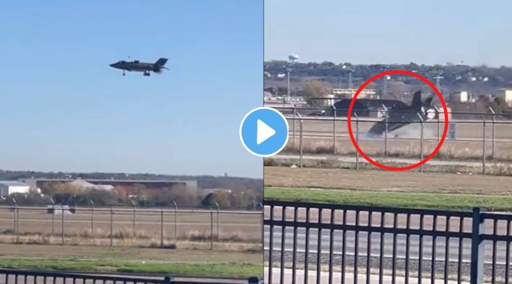Fighter jet crash viral video on internet