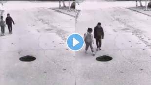 Kids spot pit on the road see what they do later their gesture wins internet