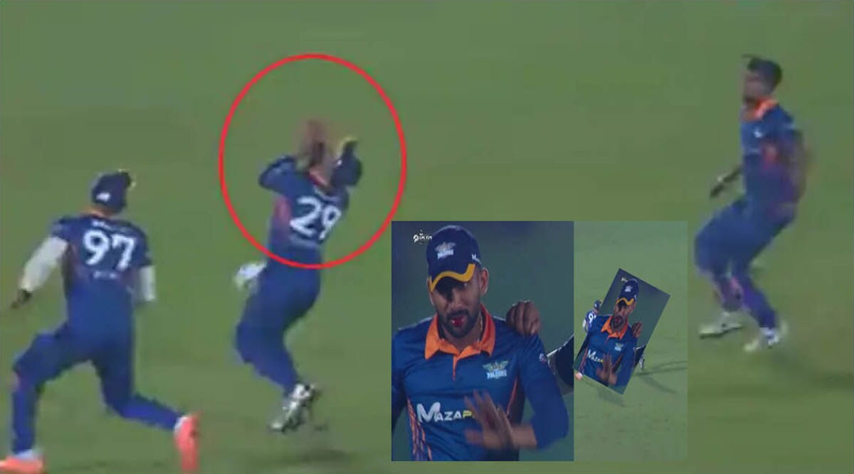 Sri Lankan cricketer Chamika Karunaratne broke three to four teeth while taking a catch