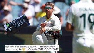 Warner's over 16000 wickets Fans ask Rajinikanth can't even do it in a film Video troll of broadcaster's mistake