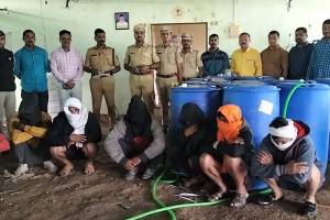 fake liquor den busted by dhule policea compensation of more than 95 lakhs was obtained