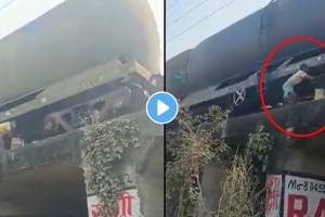bihar thieves steal oil from train