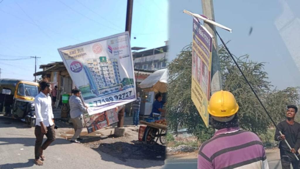 kalyan municipality will file criminal charges against those who put up billboards in the city
