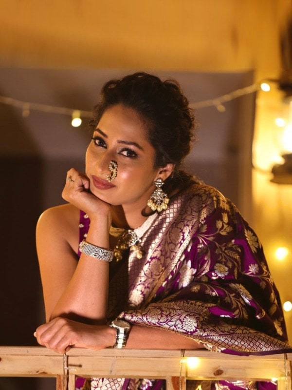 Priya Marathe Saree Glamorous Looks