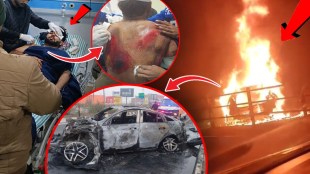 Cricketer Rishabh Pant Car Accident in Uttarakhand Car Catch Fire Photos