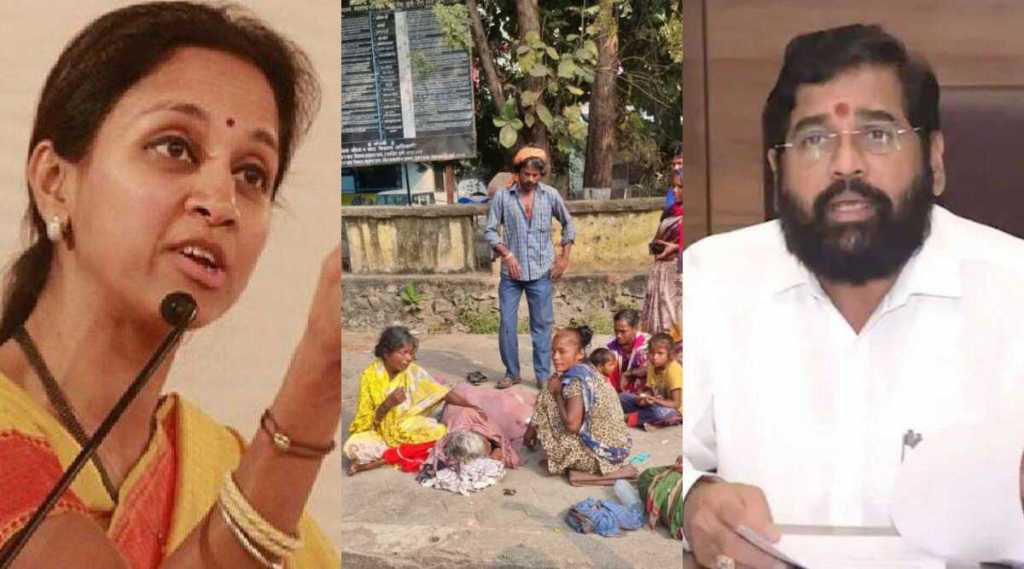 Supriya Sule Eknath Shinde Beed death for house