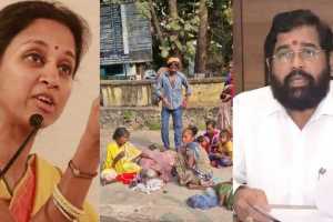 Supriya Sule Eknath Shinde Beed death for house