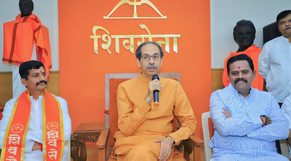 uddhav thackeray pc In shivsena Bhawan,