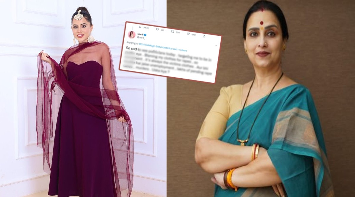 Urfi Javed Answer via tweet to BJP Leader Chitra Wagh and Said So sad to see politicians today