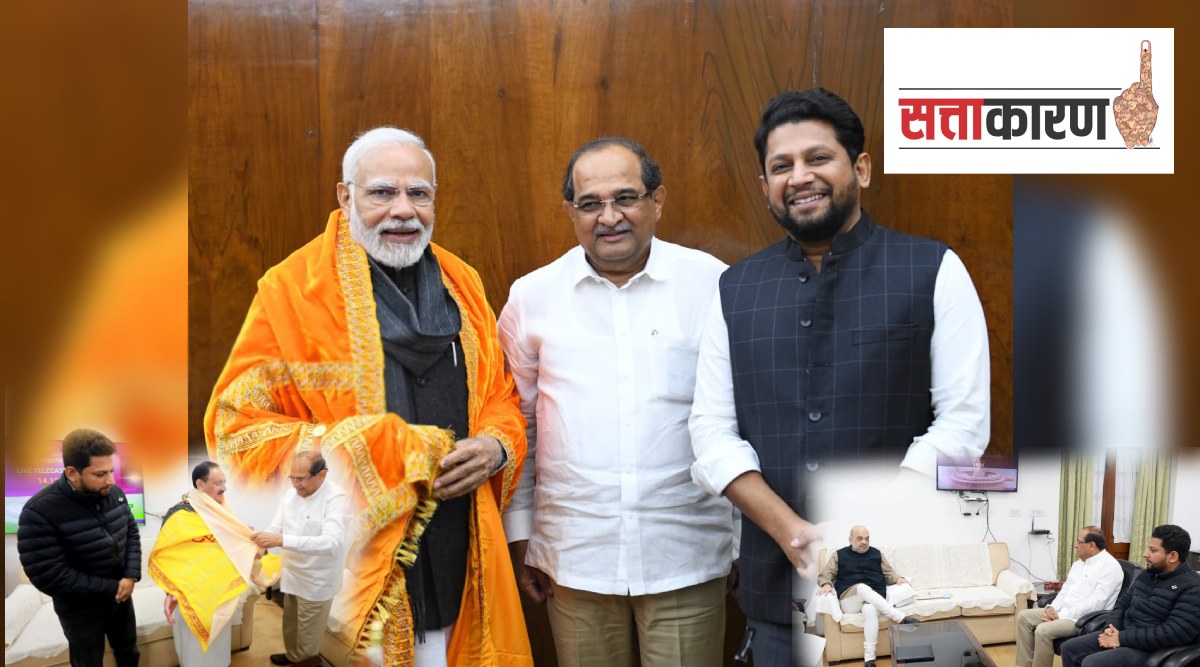 Vikhe Patil, PM Narendra Modi, Amit Shah, J P Nadda, BJP