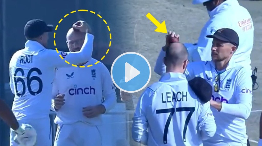 Joe Root used Jack Leach's head in a brilliant idea to shine the ball