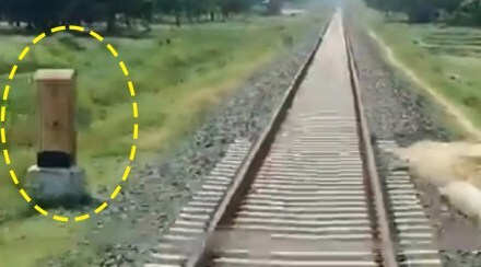 Why there is box like structure besides railway track know what is the use of it