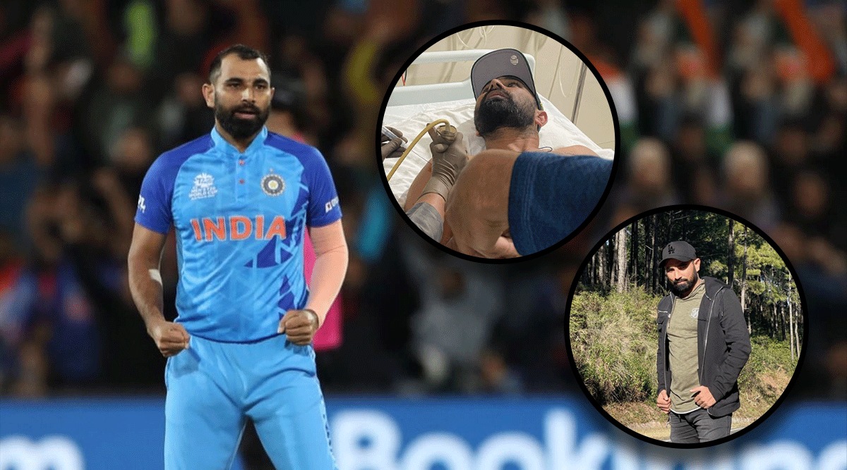 Indian bowler Mohammad Shami is recovering from a shoulder injury
