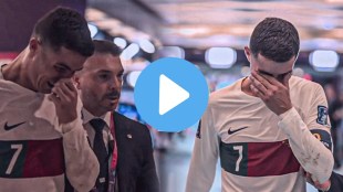 fifa world cup 2022 Cristiano Ronaldo breaks down in tears watch video