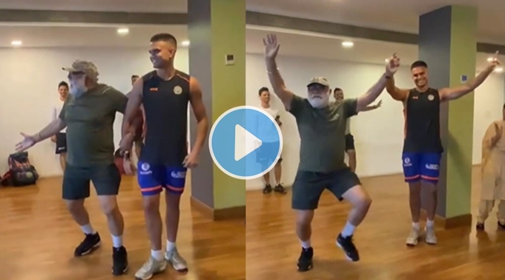 A video of Arjun Tendulkar and Yograj Singh dancing is going viral