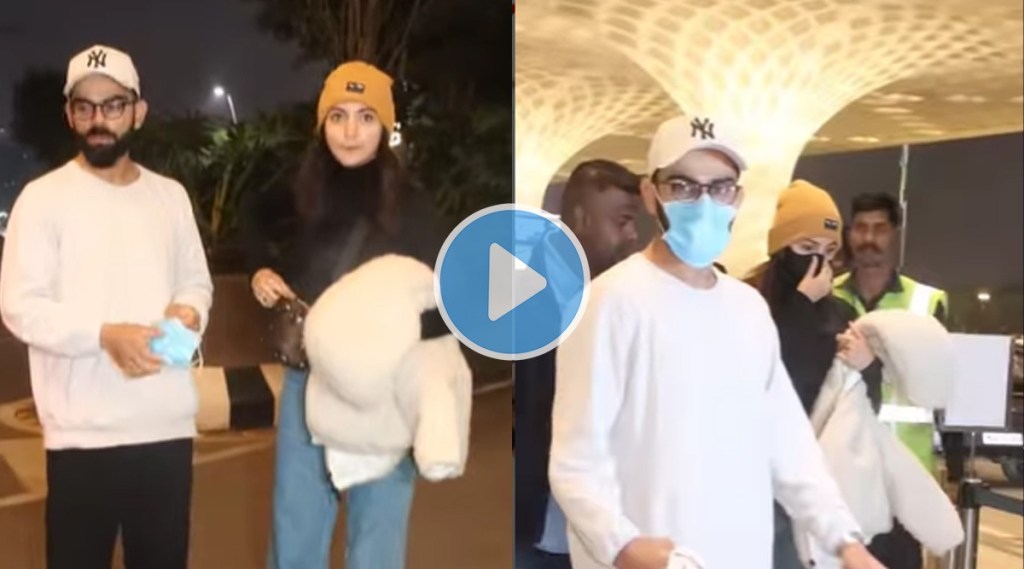 Virat Kohli and Anushka Sharma depart from Mumbai Airport for New Year Celebrations Watch Video