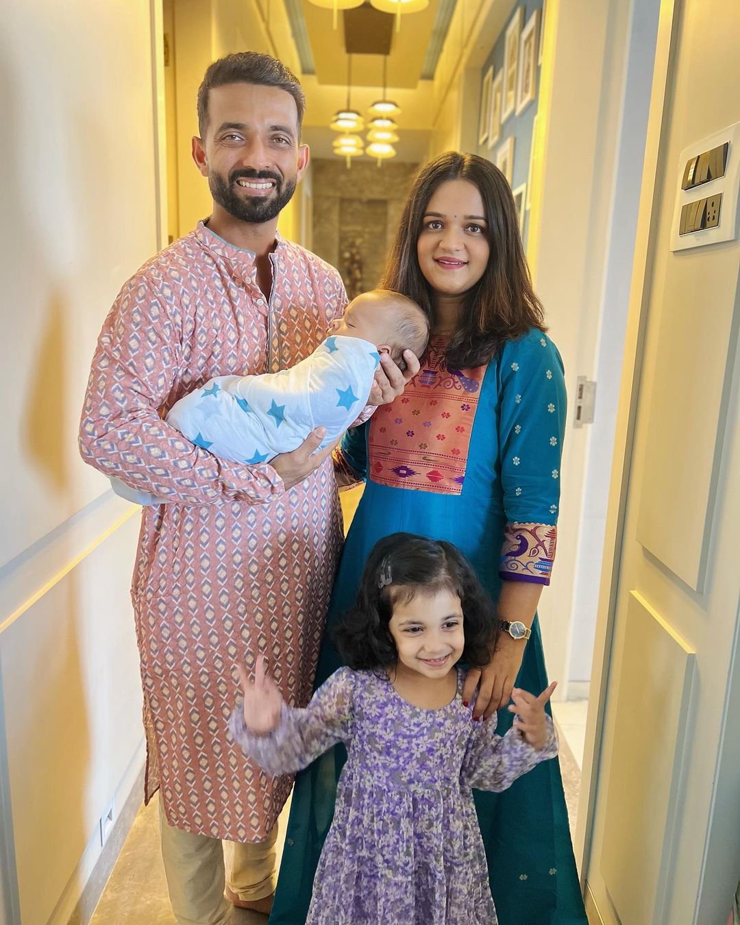 ajinkya rahane baby boy naming ceremony 7