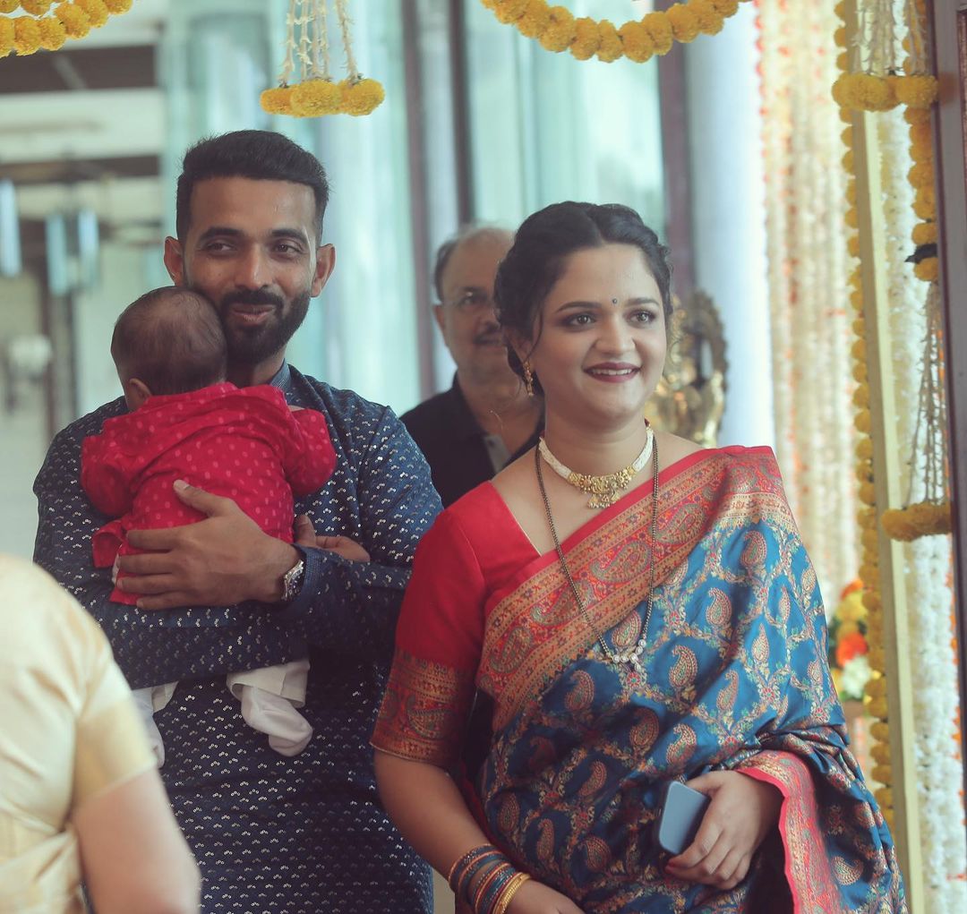 ajinkya rahane baby boy naming ceremony