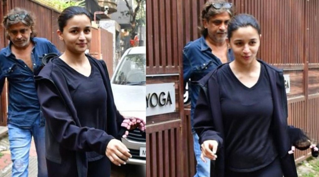 alia bhatt spotted at yoga class