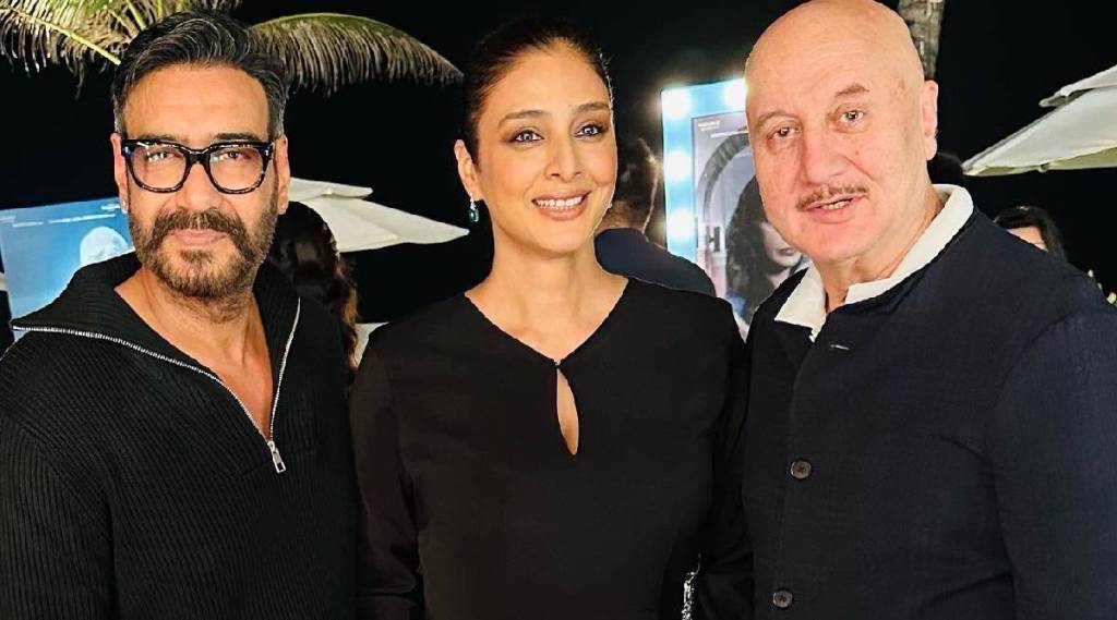 anupam kher at drishyam 2 success party