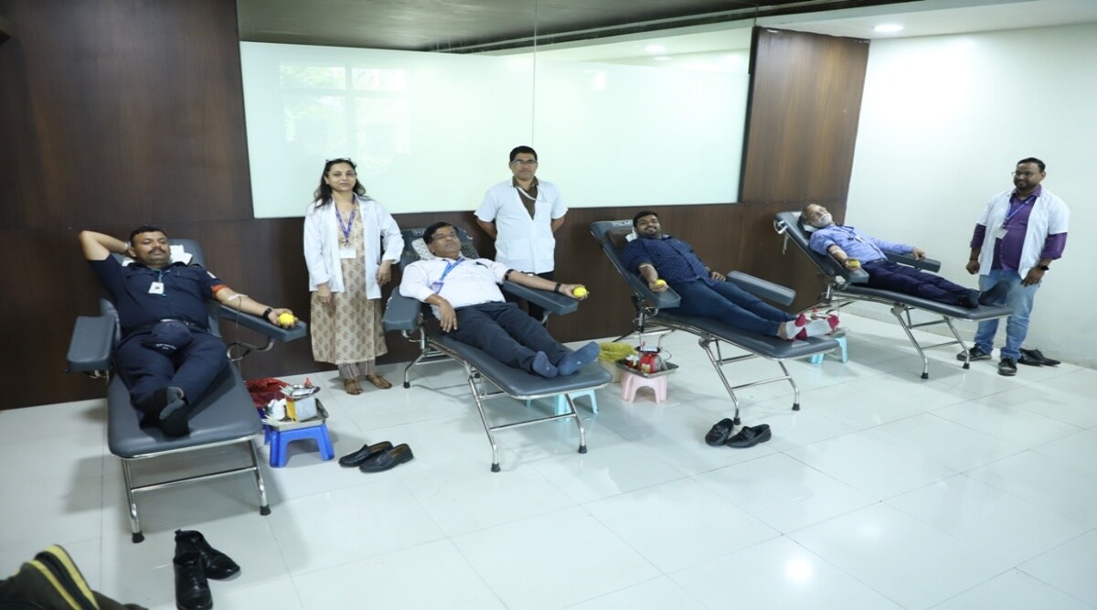 Organized a special blood donation camp at Navi Mumbai Municipal Headquarters