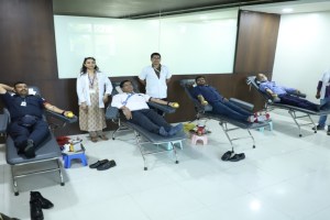 Organized a special blood donation camp at Navi Mumbai Municipal Headquarters