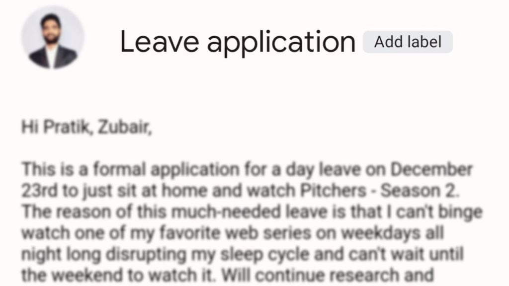 Viral leave application