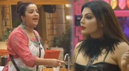 cat fight in rakhi sawant and apurva nemlekar