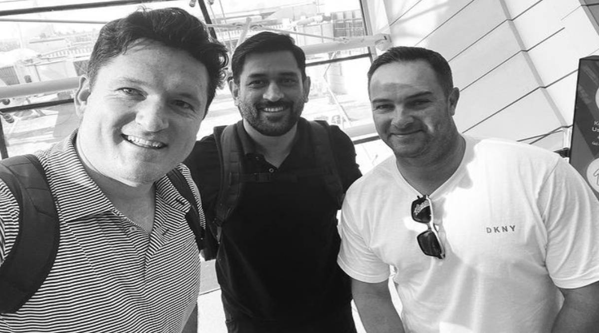 Graeme Smith posted on social media sharing a photo with MS Dhoni he reached Mumbai