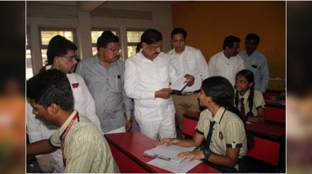 Ganesh Naik Charitable Trust launches SSC practice exam activity at Terana College, Nerul