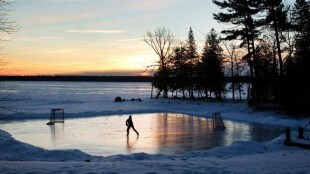 frozen lake