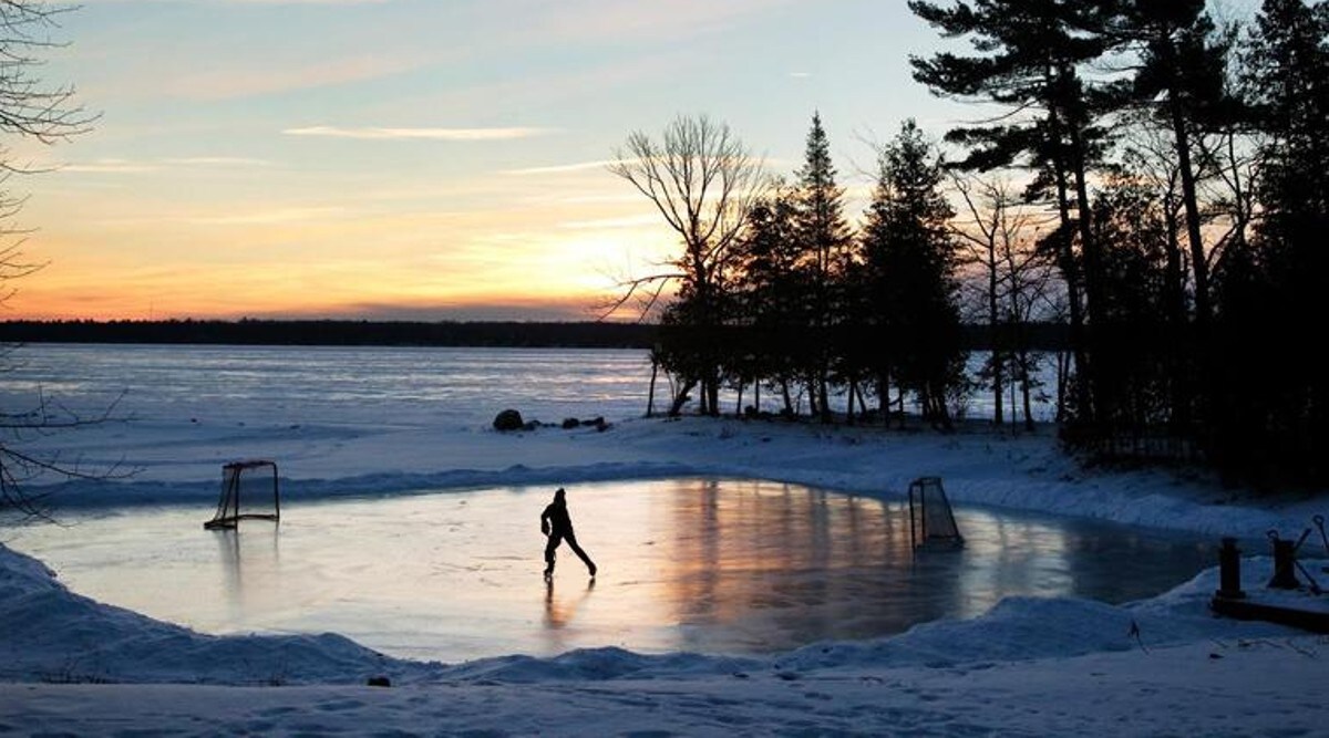 frozen lake
