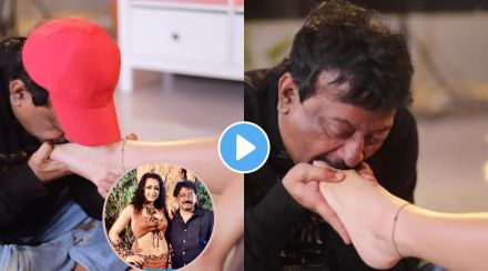 ram gopal varma ram gopal varma kisses actress feet