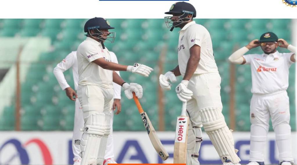 IND vs BAN 1st Test Half centuries from Pujara Iyer and Ashwin