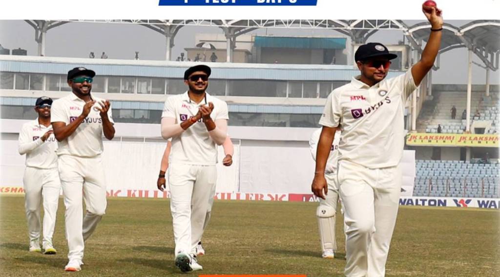 IND vs BAN 1st Test Kuldeep Yadav became the first Indian bowler to take five wickets in Chattogram