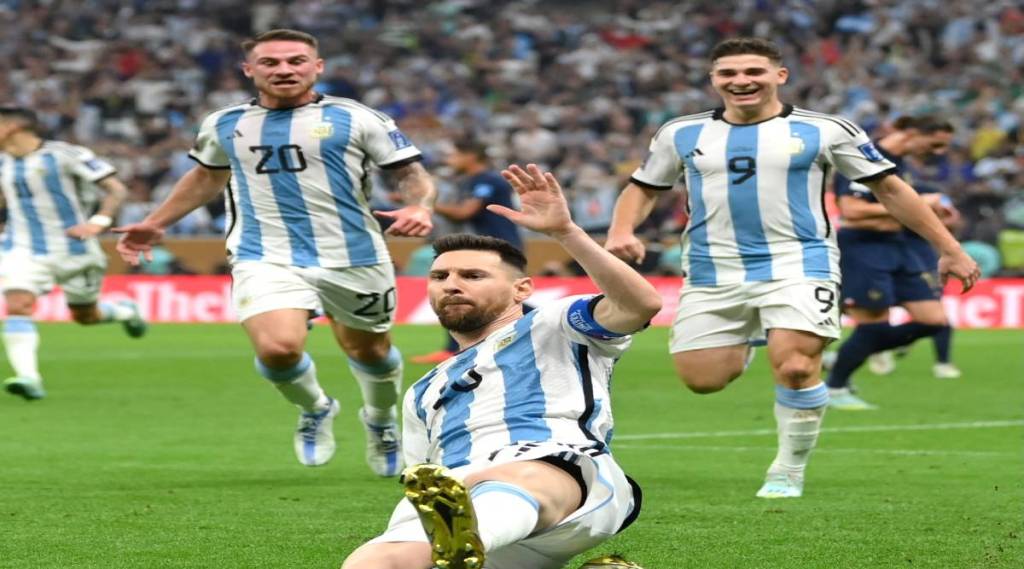 Fifa World Cup 2022 Final Messi became the only player to score in every round of the same World Cup