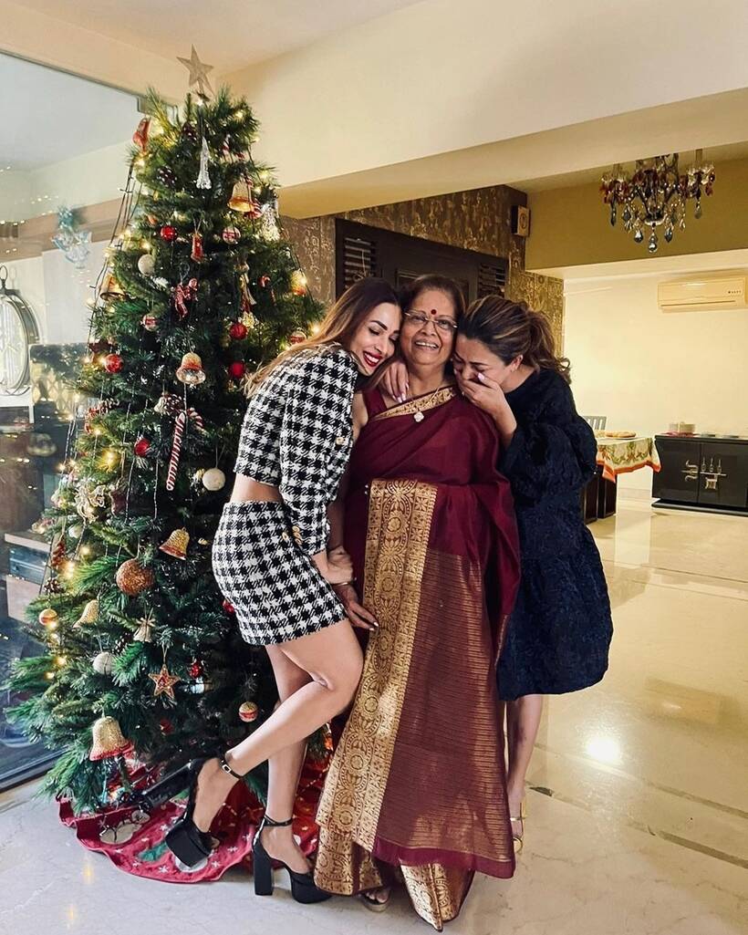 Malaika Arora Christmas photo dump Arhaan Khan, Amrita Arora Arjun Kapoor