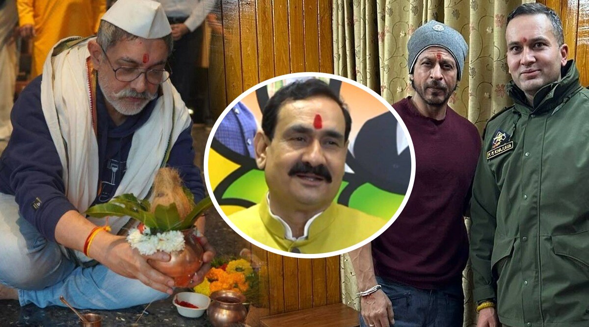 Pathan controversy, bjp minister narottam mishra, shahrukh khan, shahrukh khan vaishno devi mandir, aamir khan kalash puja, narottam mishra, narottam mishra twitter, narottam mishra deepika padukone