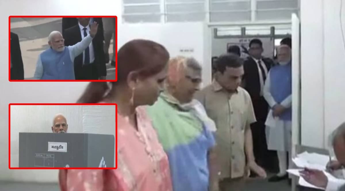 pm narendra modi voting photo viral