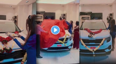 purva shinde buys car