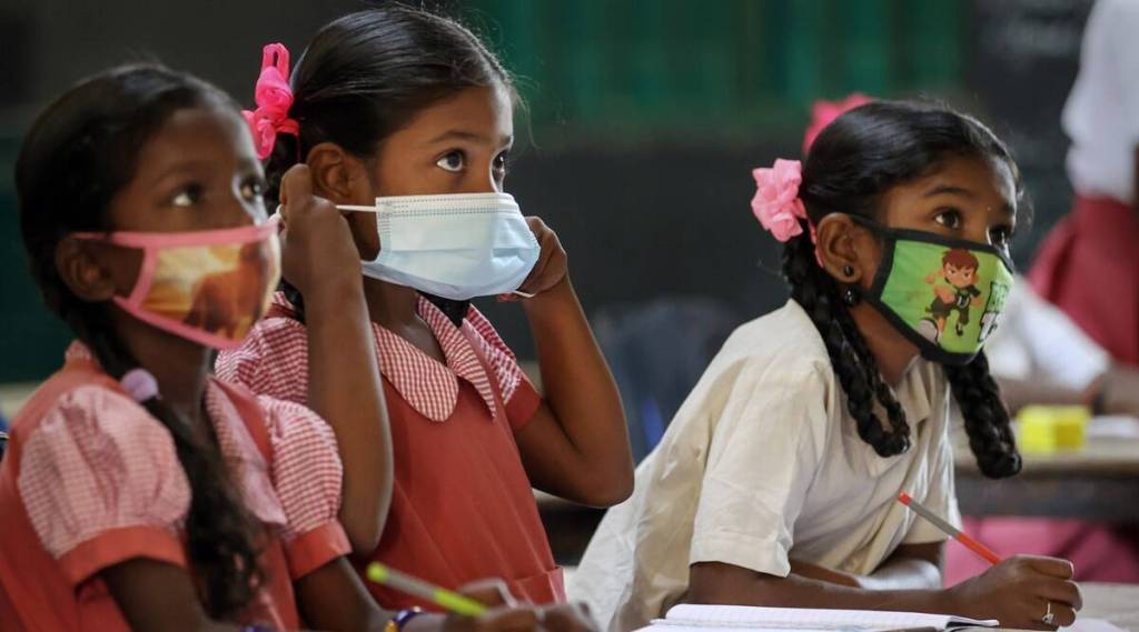 student wearing masks