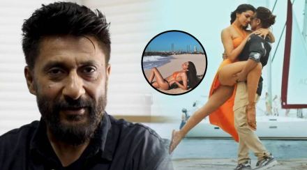 vivek agnihotri daughter saffron bikini