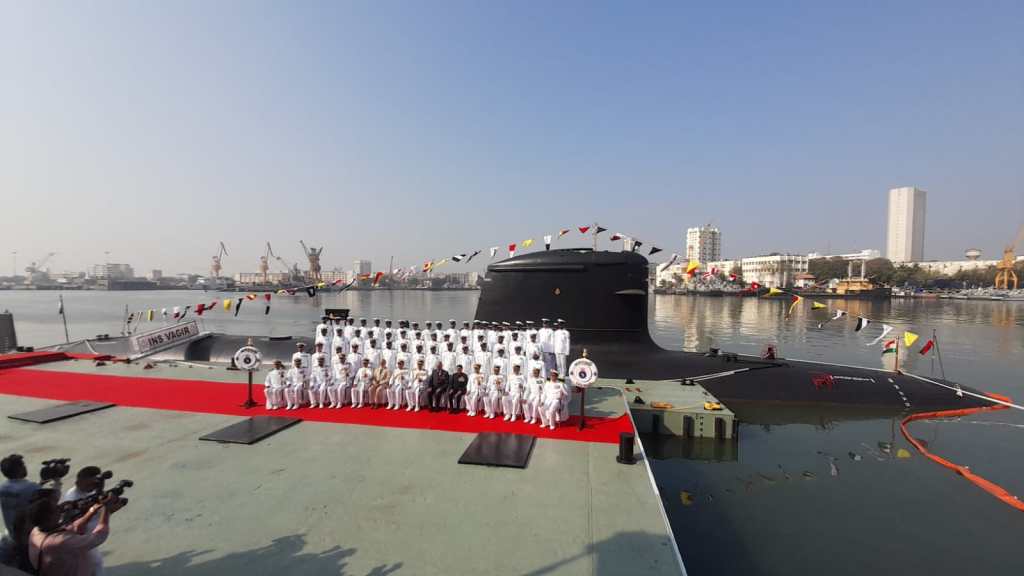 INS Vagir, Indian Navy, Kalvari Class Submarine , Navy Fleet, Sea, commissioned