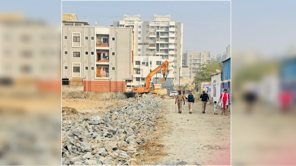 Action by PMRDA on unauthorized constructions in Wagholi
