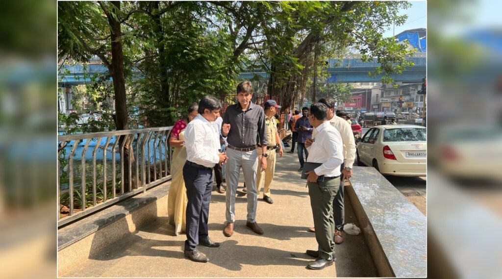 Inspection of Masunda Lake by Thane Municipal Commissioner Abhijit Bangar