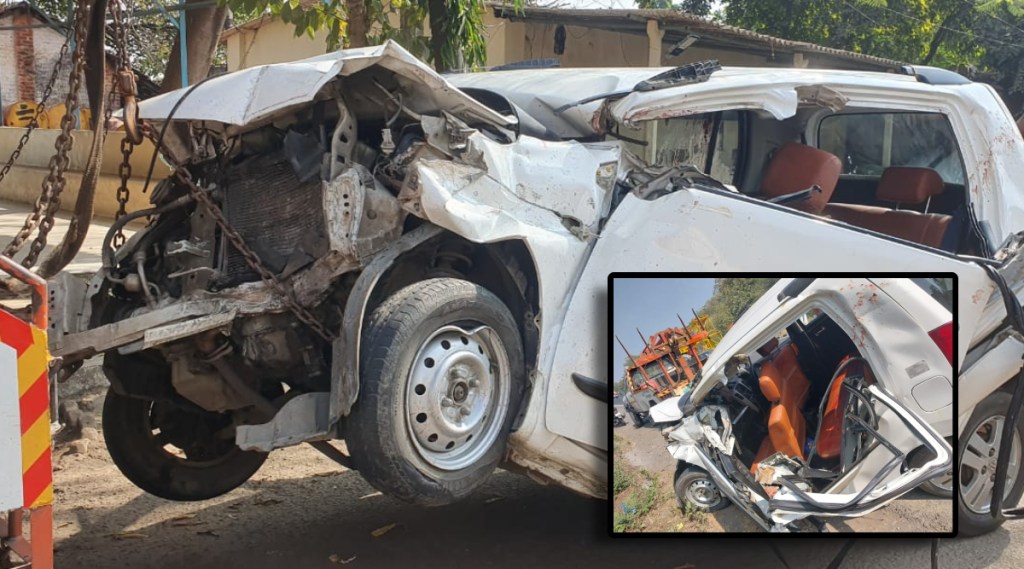 मुंबई-अहमदाबाद राष्ट्रीय महामार्गावर कारचा अपघात; तीन ठार, चार गंभीर जखमी