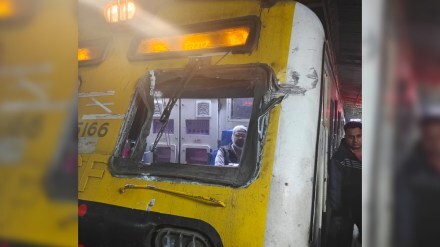 Crane collides with local at Naigaon station